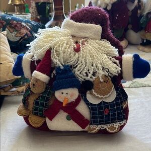 Festive Santa and Friends Door Stop
